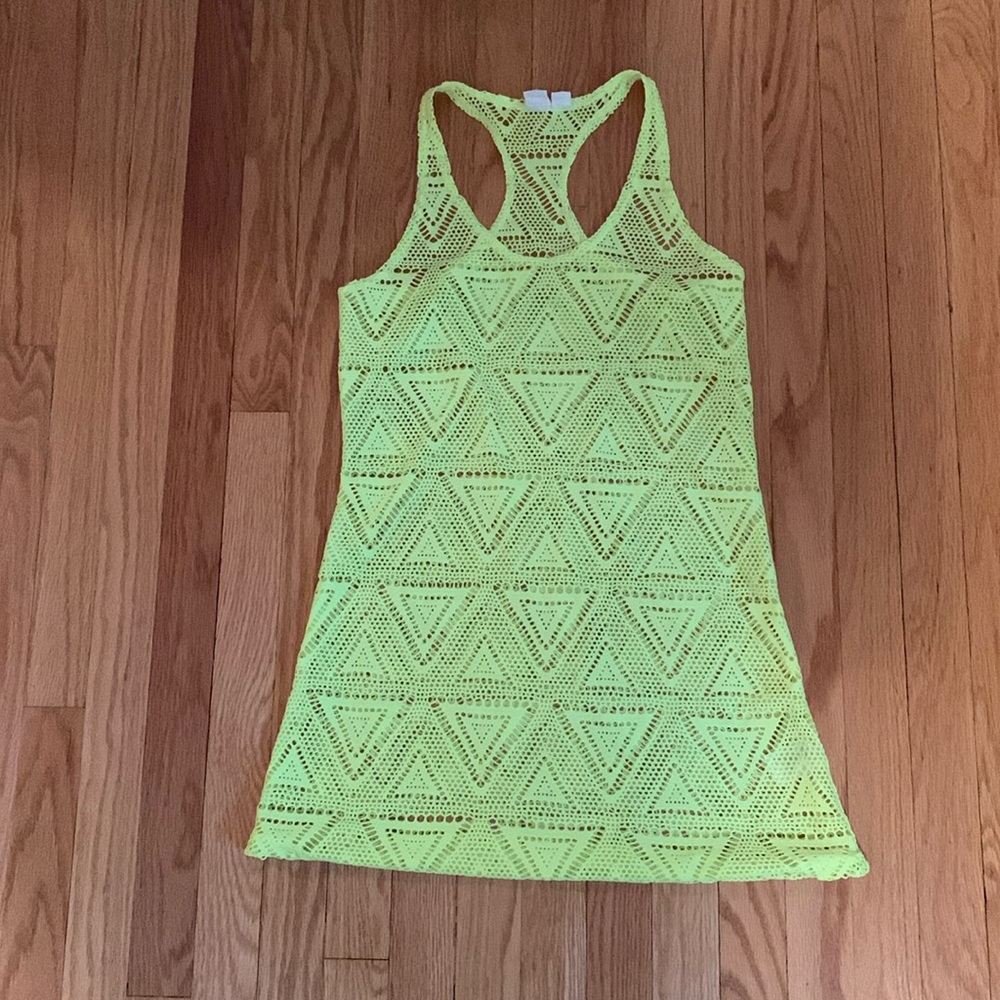 Neon beach cover up